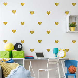 Pattern Wall Decals Shiny Hearts