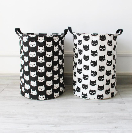Black & White Laundry Hamper