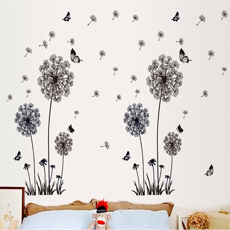 Cartoon Wall Decals Dandelion Flowers