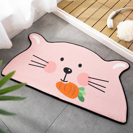 Cartoon Entrance Floor Mat Happy Animals