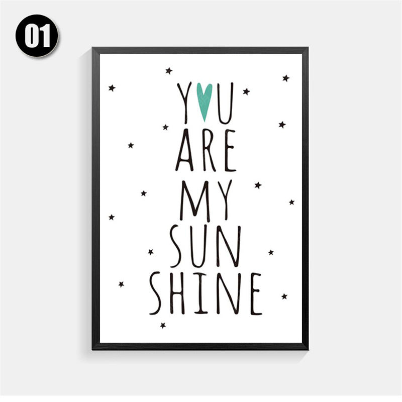 Happy my baby baby poster decoration wall painting