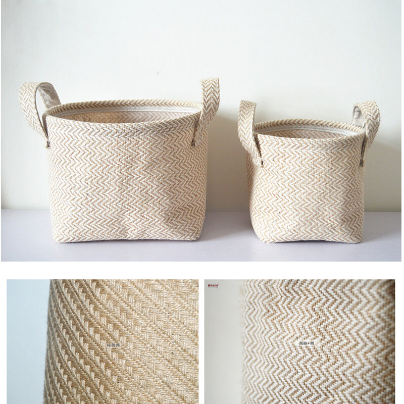 Woven Jute Storage Laundry Hamper