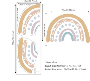 Wall Decals Colorful Rainbows