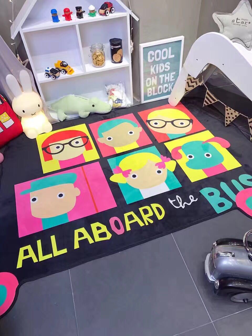 Cartoon Baby Play Mat Happy Animals
