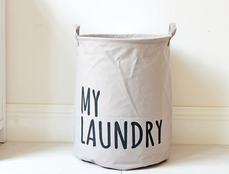 Colorful beam storage bin laundry hamper
