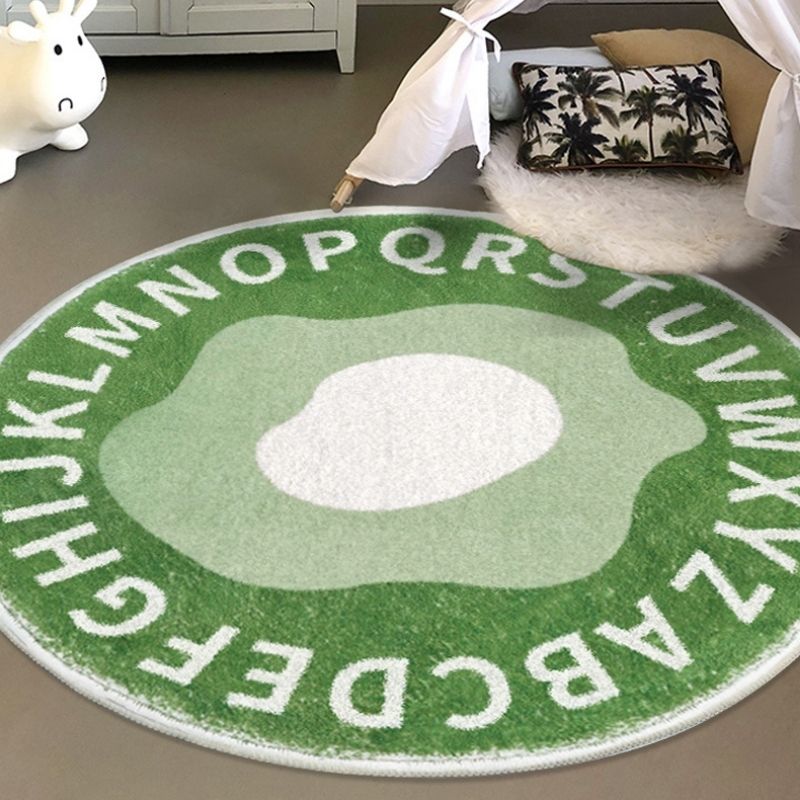 Round Rug Circle ABC Alphabet