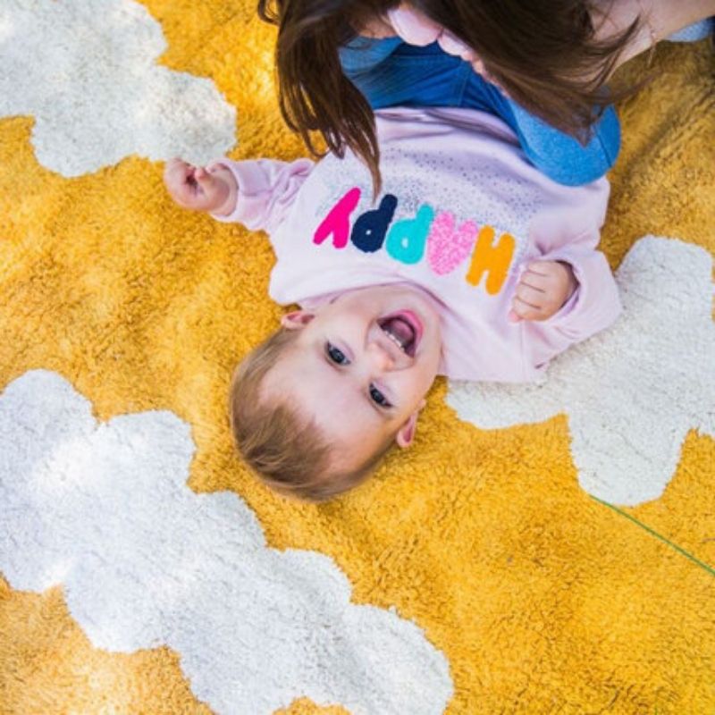 Nursery Soft Area Rug Clouds