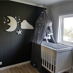 Children's Room Decoration Clouds And Moon Wall Stickers Soft Decoration Photo Background