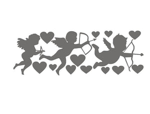 Cartoon Wall Decals Baby Angels Trio