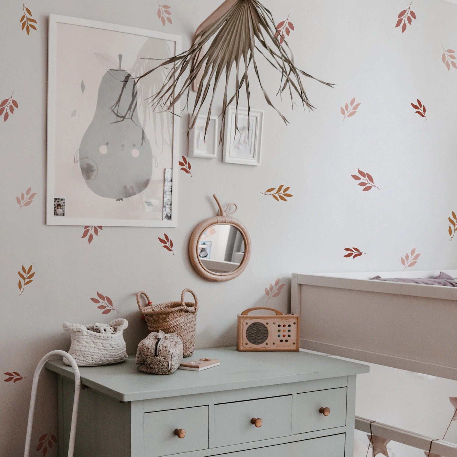 Pattern Wall Decals Boho Leaves