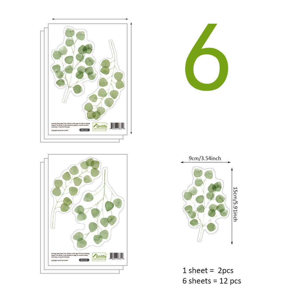 Pattern Wall Decals Garden Leaves