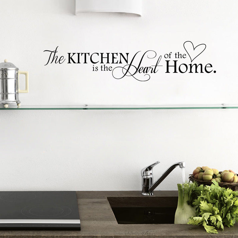 Quote Wall Sticker The Kitchen Is The Heart