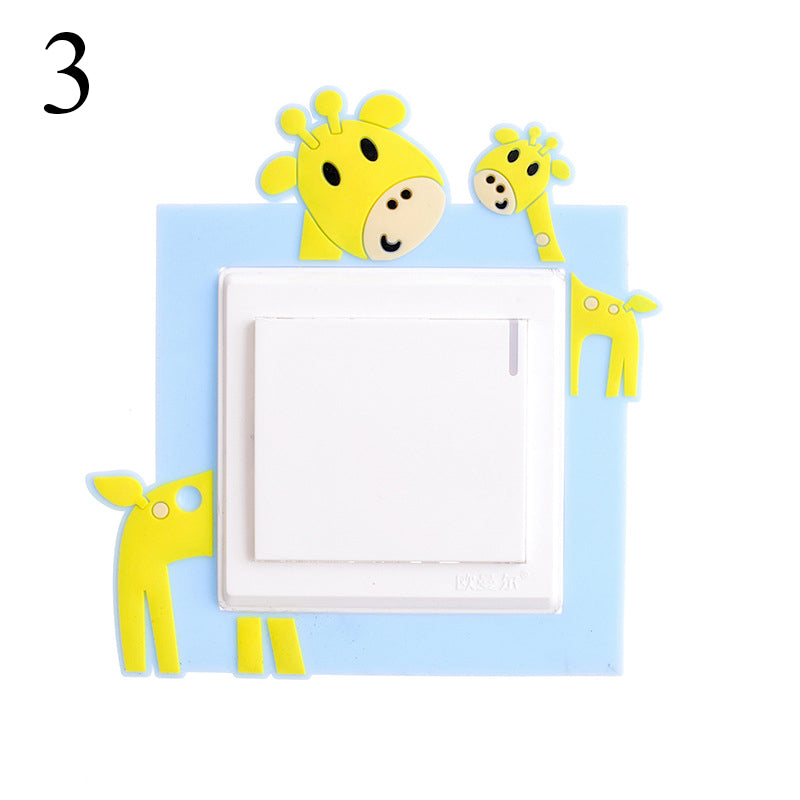 Cartoon Wall Decals Switcher Animals 3D