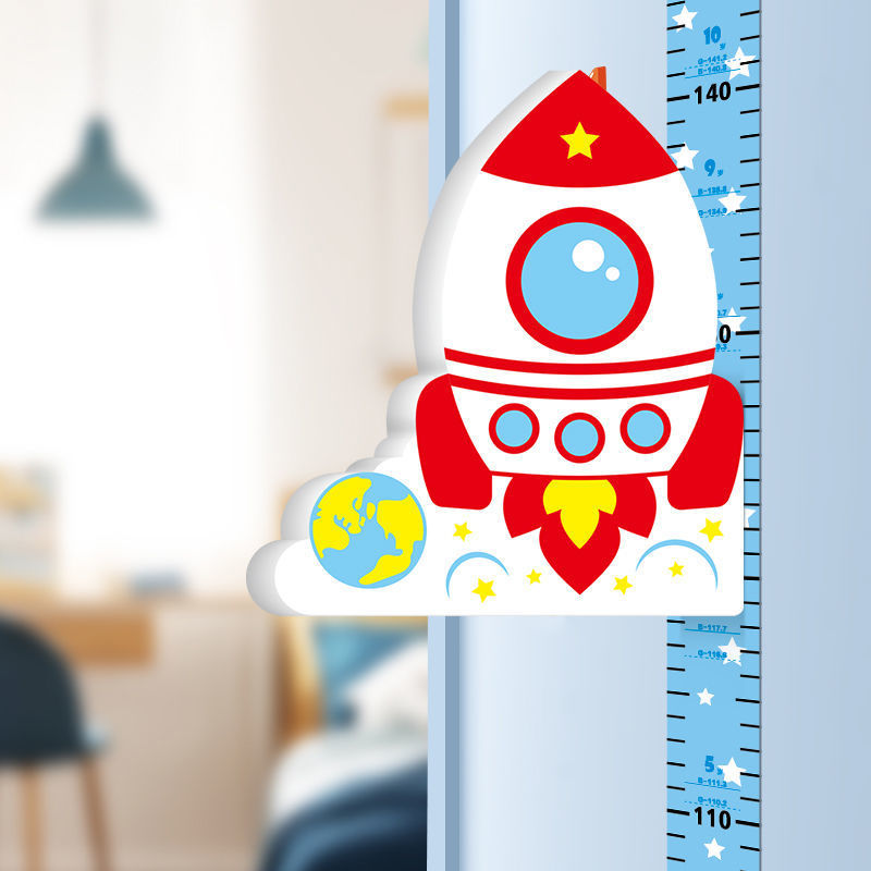 Height Wall Stickers 3d Stereo Children's Room Baby Paper Measuring Instrument Ruler Painting Can Be Removed