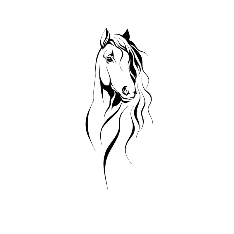 Cartoon Wall Decals Beautiful Horse