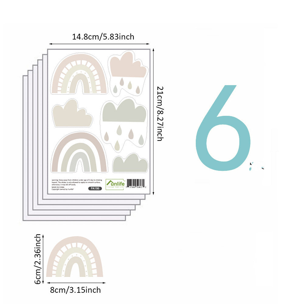 Pattern Wall Decals Nordic Rainbows