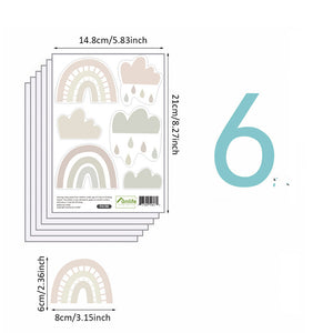 Pattern Wall Decals Nordic Rainbows