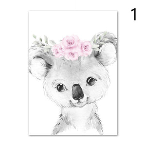 Personalized Cute Canvas Print Wall Poster For Kids Room