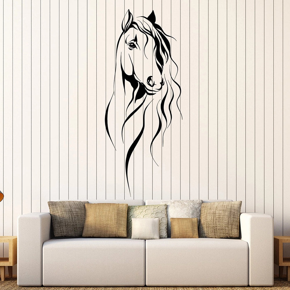 Cartoon Wall Decals Beautiful Horse
