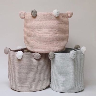Wool ball laundry Hamper basket