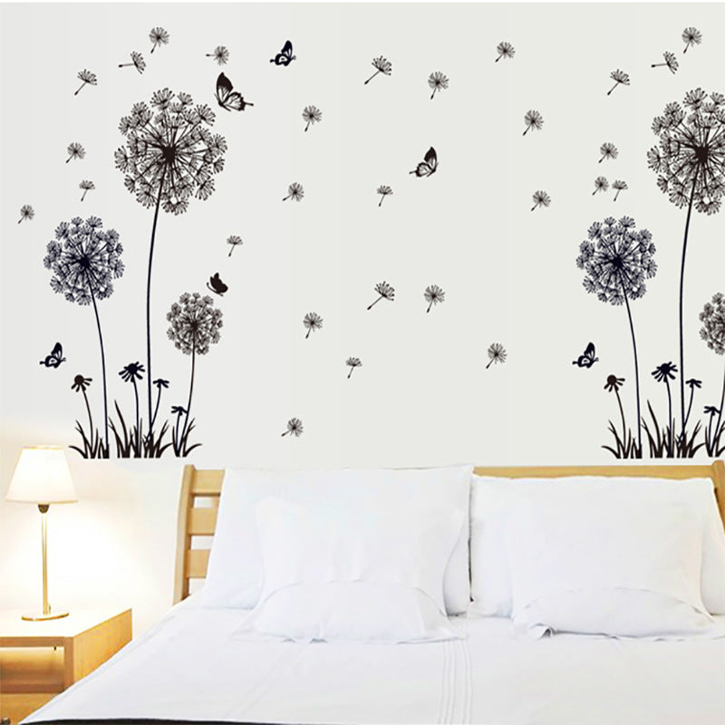 Cartoon Wall Decals Dandelion Flowers