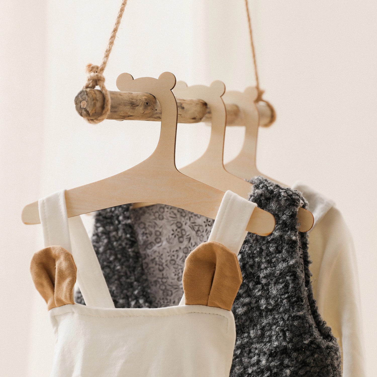Wooden Children Hanger Creative Home Pendant