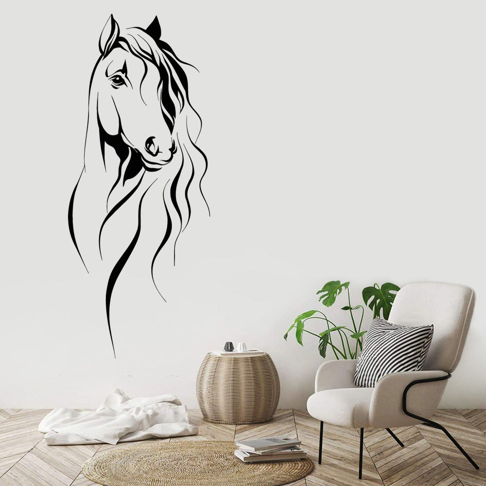 Cartoon Wall Decals Beautiful Horse