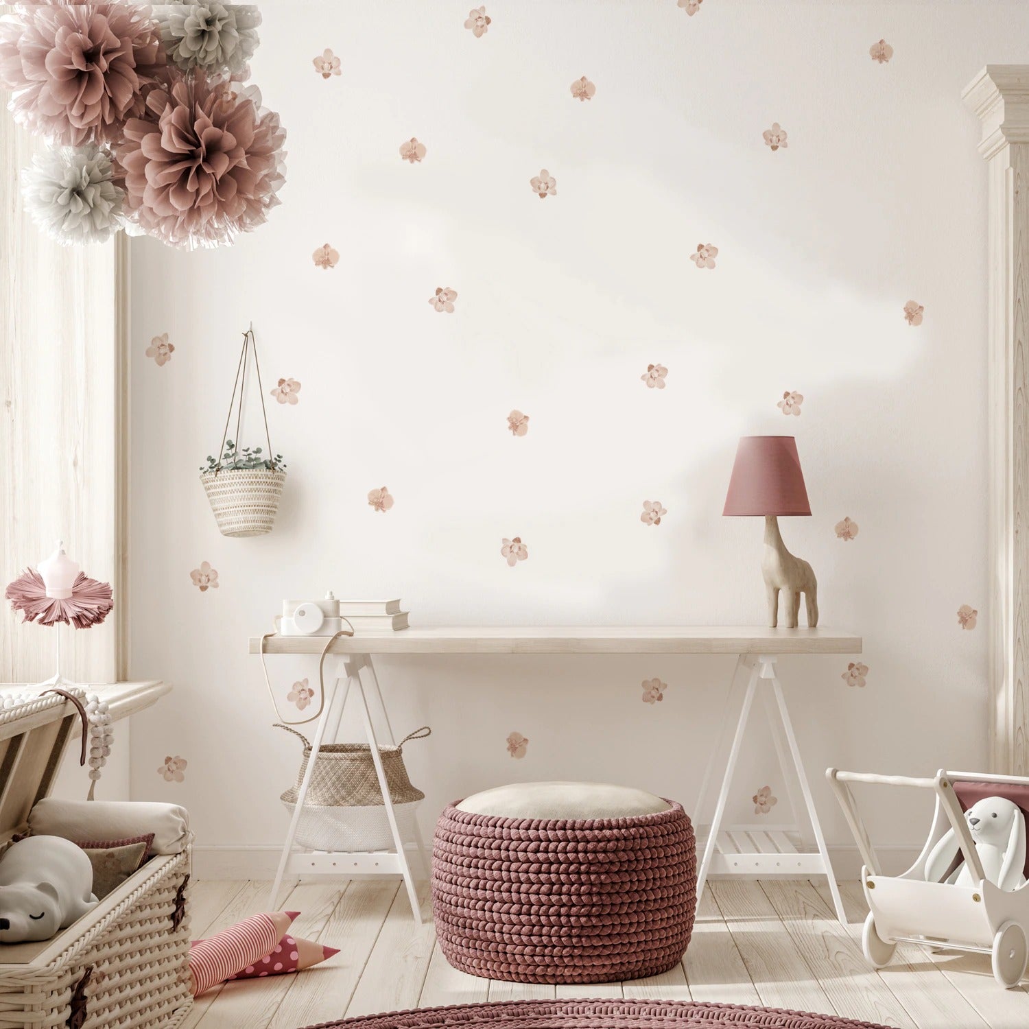 Botanical Wall Decals Flowers
