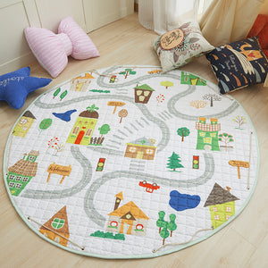 Cartoon Round Crawling Play Mats