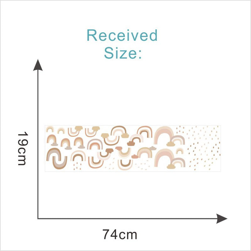 Pattern Wall Decals Cute Rainbows