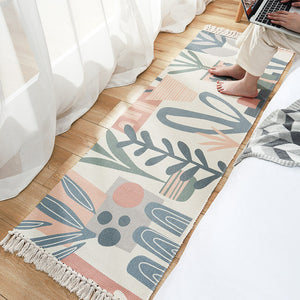 Fringed Cotton Long Rug