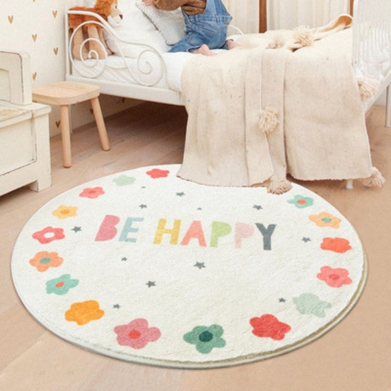 Round Area Rug Be Happy
