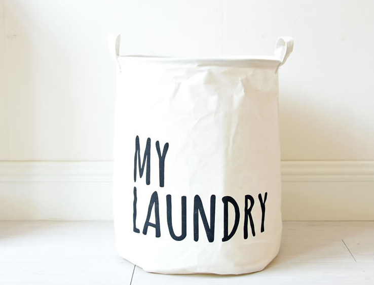 Colorful beam storage bin laundry hamper