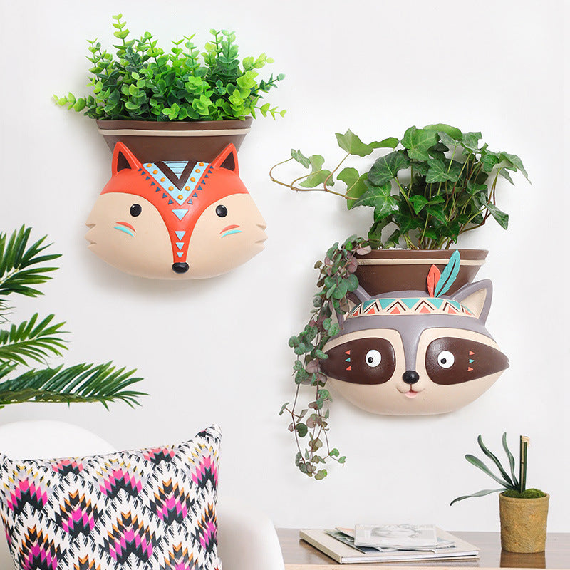 wall hanging succulent planter 1pc Animal Cartoon Flower Vase Succulent Plant Pot Wall