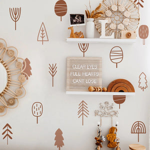 Pattern Wall Decals Boho Trees