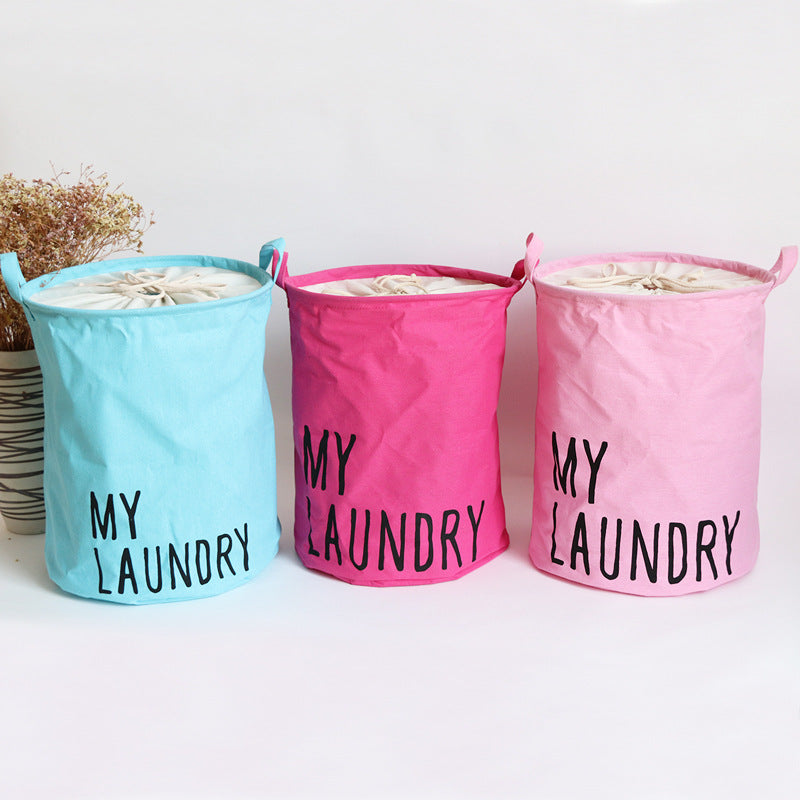 Colorful beam storage bin laundry hamper