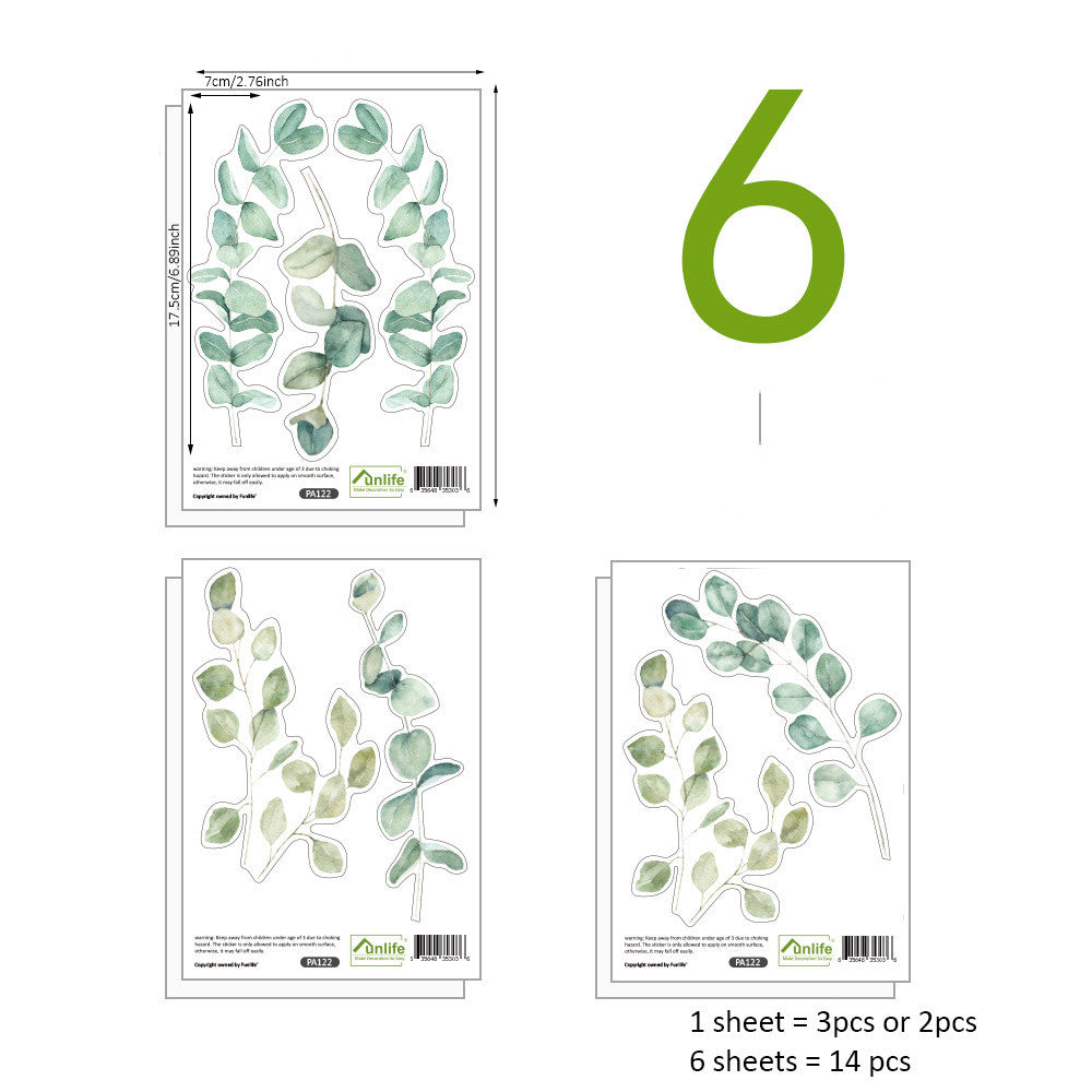 Pattern Wall Decals Garden Leaves