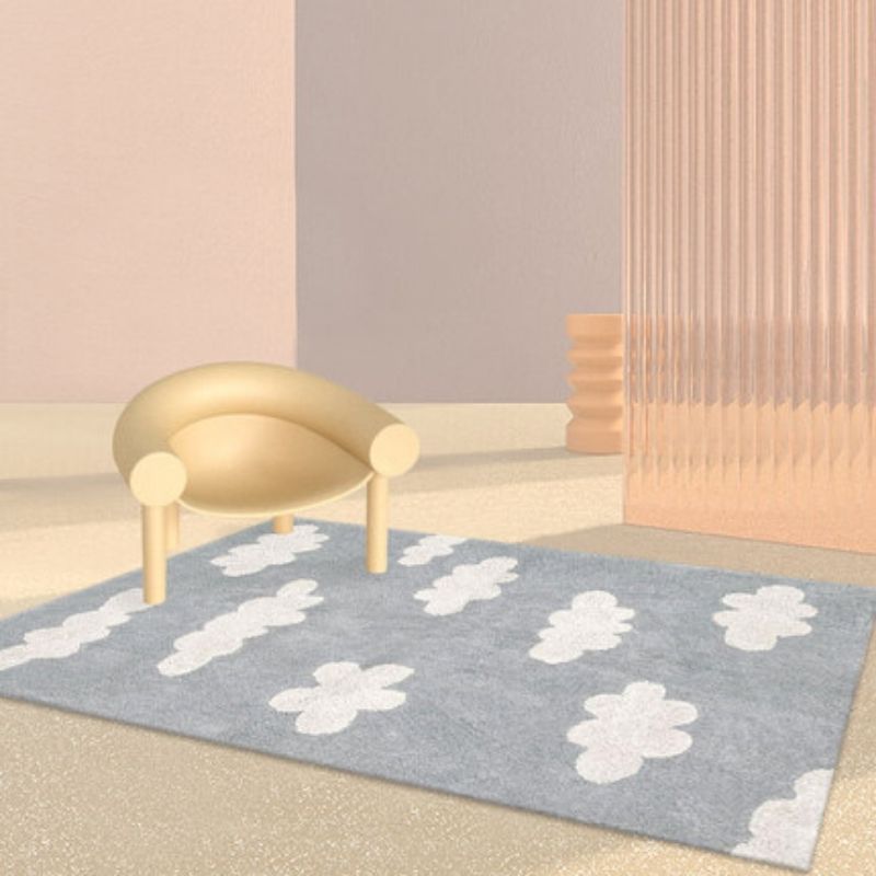 Nursery Soft Area Rug Clouds