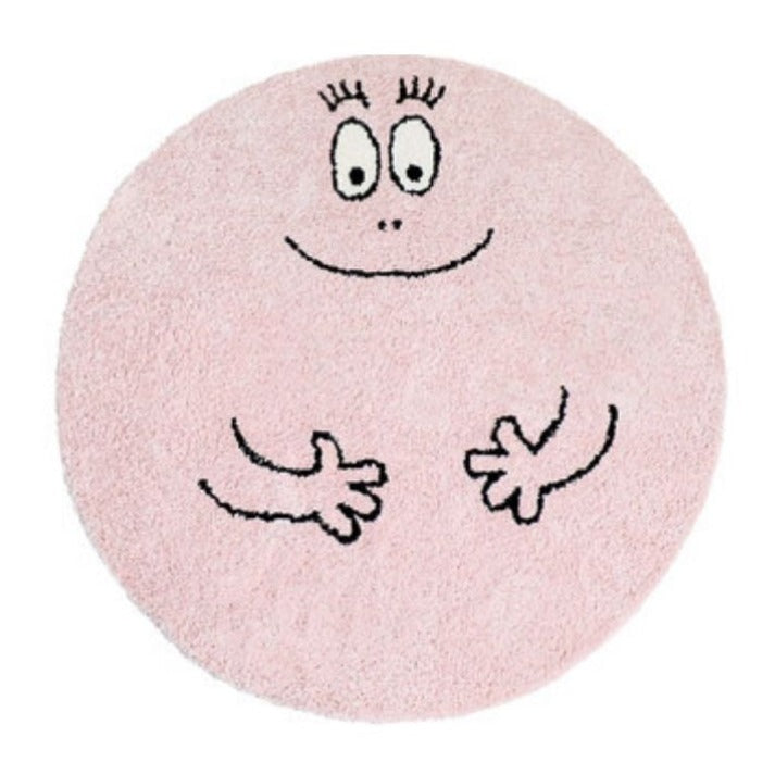 Round Area Rug Happy Face