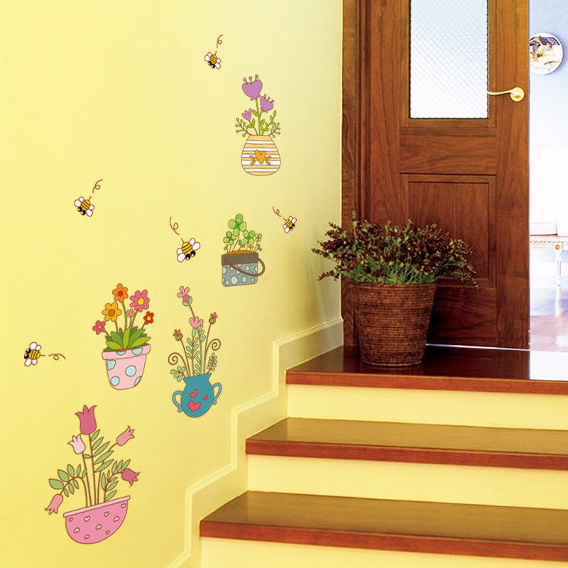 Cartoon Wall Decals Little Flowers