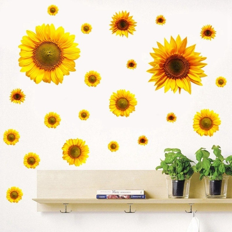 Pattern Wall Decals Sunflowers
