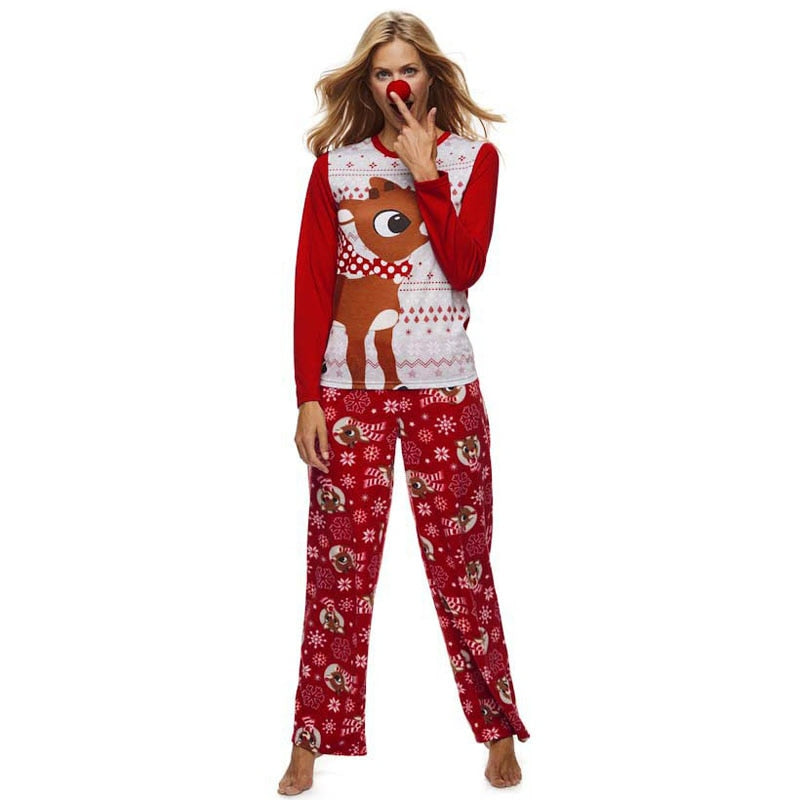 Matching Christmas Pajamas Family Set - Baby Deer