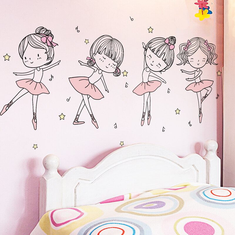 Nursery Wall Decals Ballet Dancers