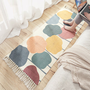 Fringed Cotton Long Rug