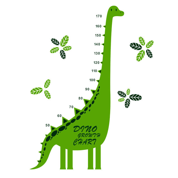 Cartoon Wall Decal Dinosaur Height Meter