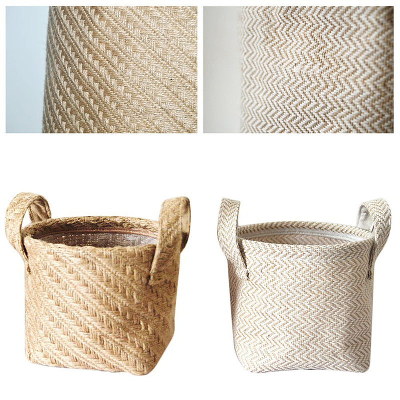 Woven Jute Storage Laundry Hamper