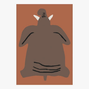 Nursery Soft Area Rug Flat Animals