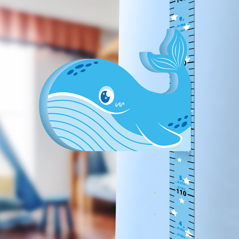 Height Wall Stickers 3d Stereo Children's Room Baby Paper Measuring Instrument Ruler Painting Can Be Removed