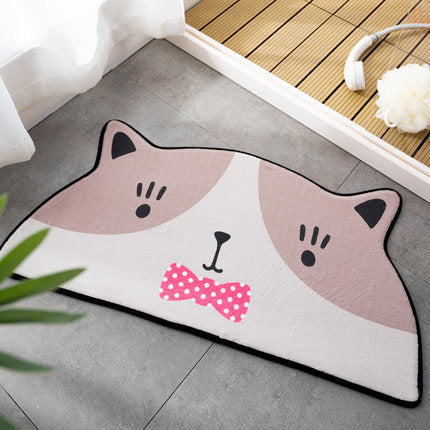 Cartoon Entrance Floor Mat Happy Animals
