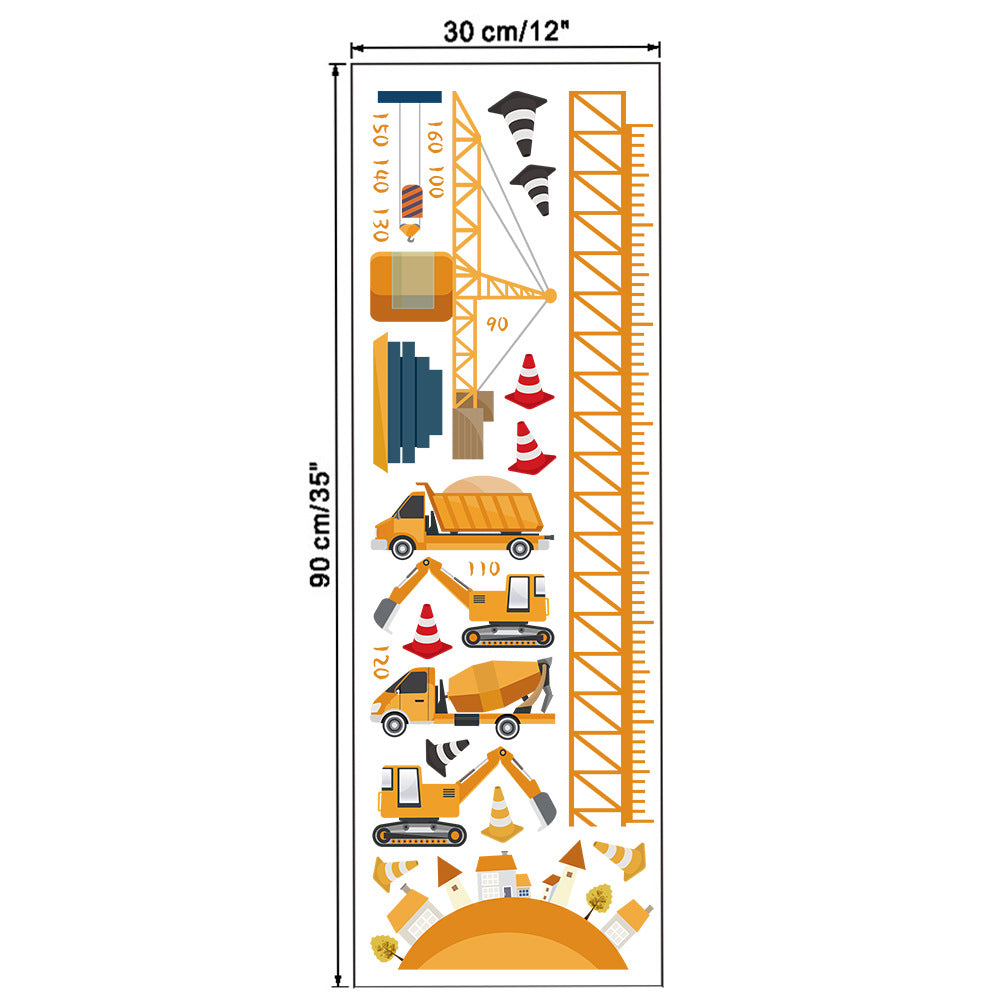 Cartoon Wall Decals Construction Works